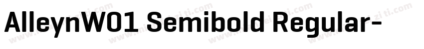 AlleynW01 Semibold Regular字体转换
